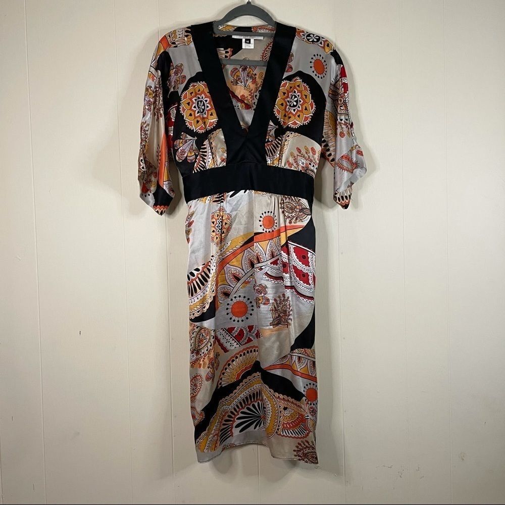 Single Dress Vintage 90’s 100% Silk Kimono Dress Size M